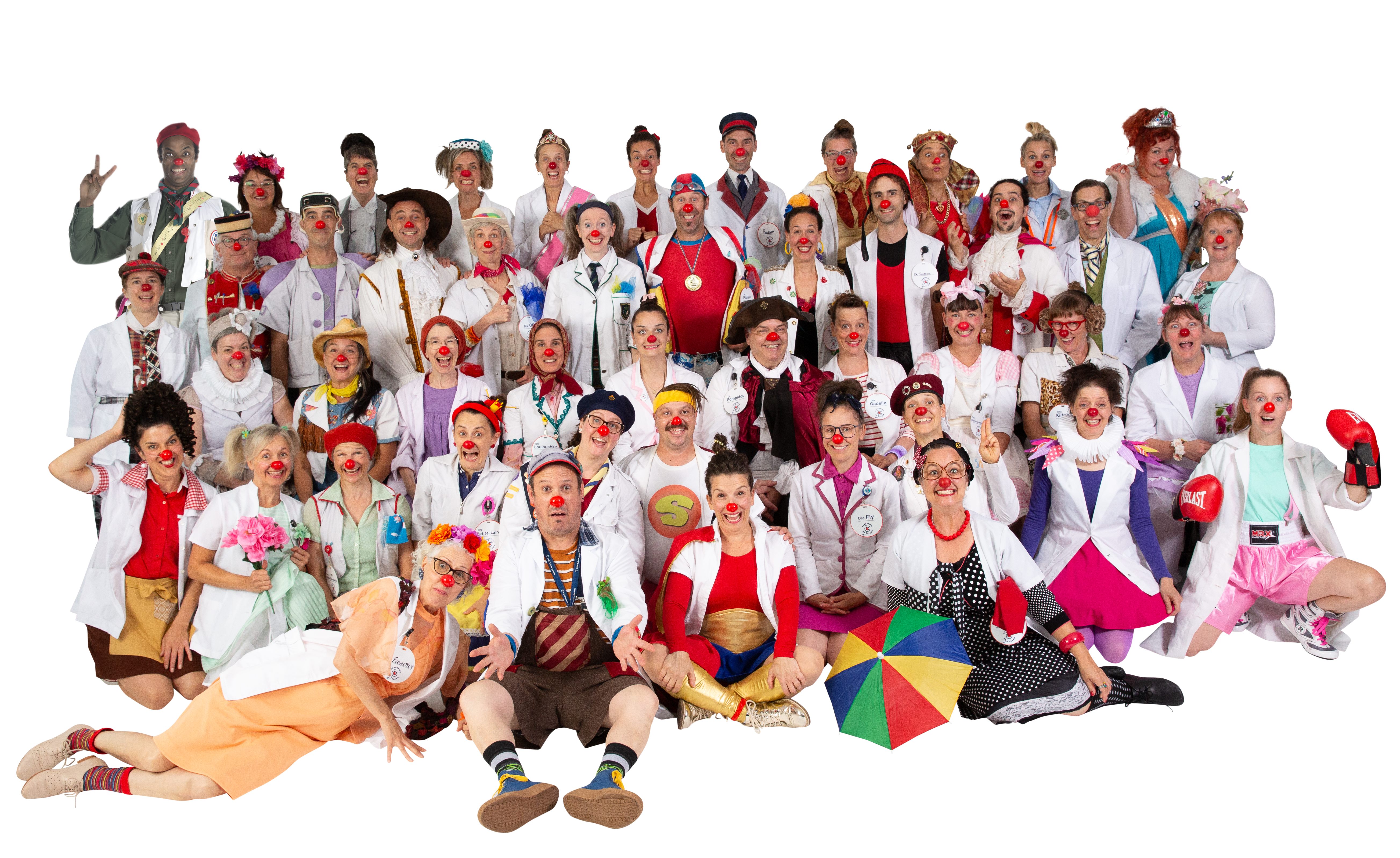 Fondation Dr Clown - nos artistes photo de famille